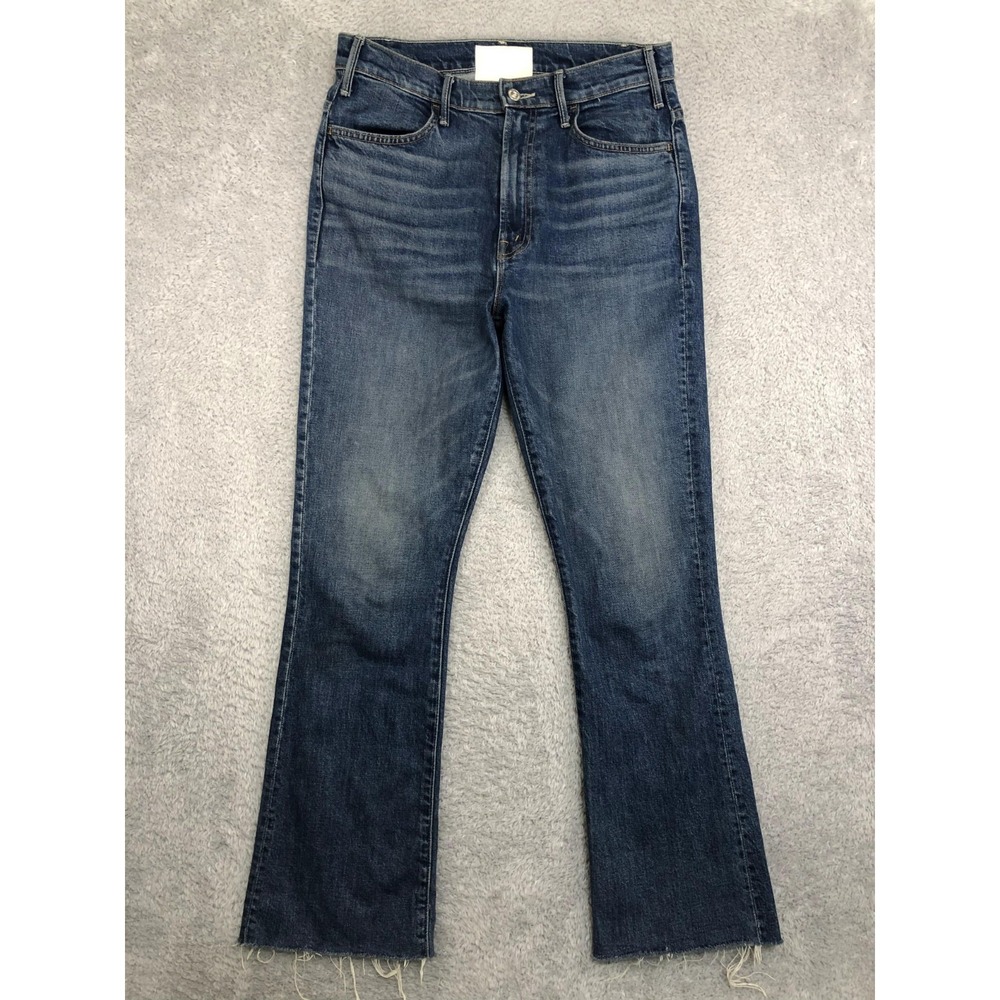Mother Jeans Superior 31x28.5 (Tag 29) The Hustler Flood Fray Beer Me Distressed